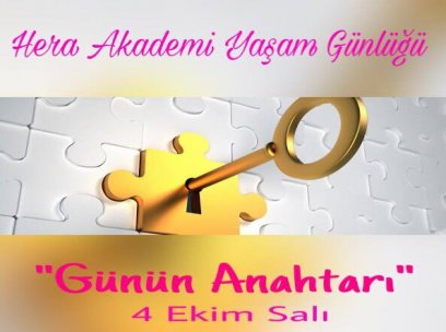 4 Ekim 2016 Salı ( Günün Anahtarı )
